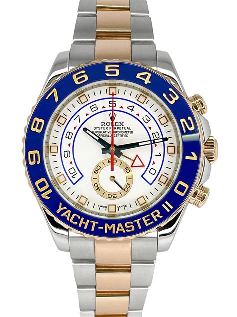 white rolex yacht-master 116681|Rolex yachtmaster rose gold 44mm.